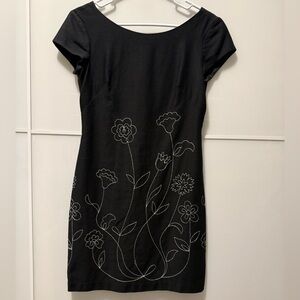 Vintage Y2K Harold’s Embroidered Sheath Dress Size 2